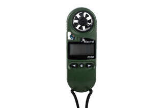 Kestrel 2500NV Pocket Weather Meter in Olive Drab Green features a three button operation